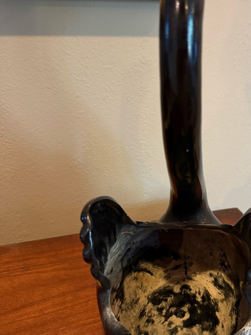 Vintage Maddox California Black Swan Ceramic Planter 1950s - Picture 9 of 9